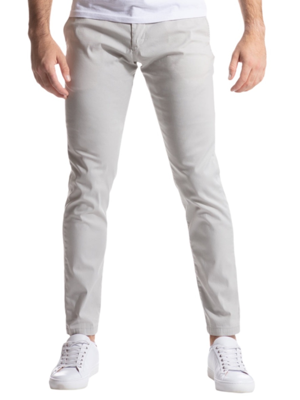 Birddogs Men’s Stretch Chino Pants Built In Liner Gray Yellow Slim Fit